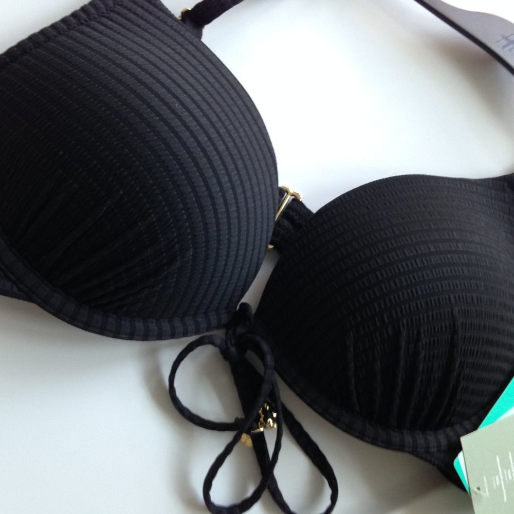 5/$20| *****Padded Swim Top/Bra Gold Hardware